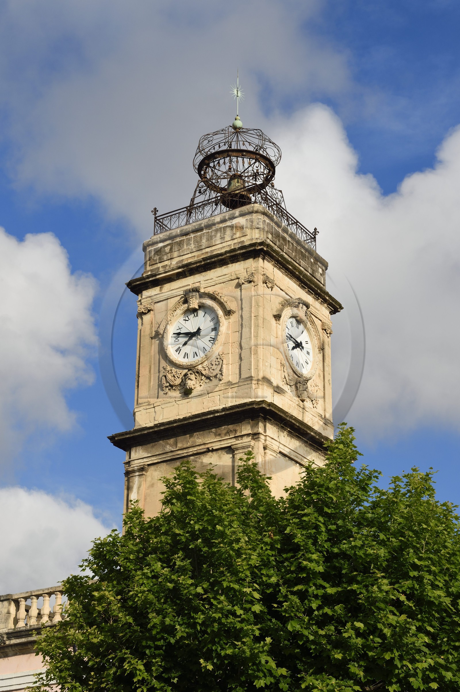 France, Var (83), Toulon, la base navale (Arsenal), Tour de l'horloge du XVIIIe siècle