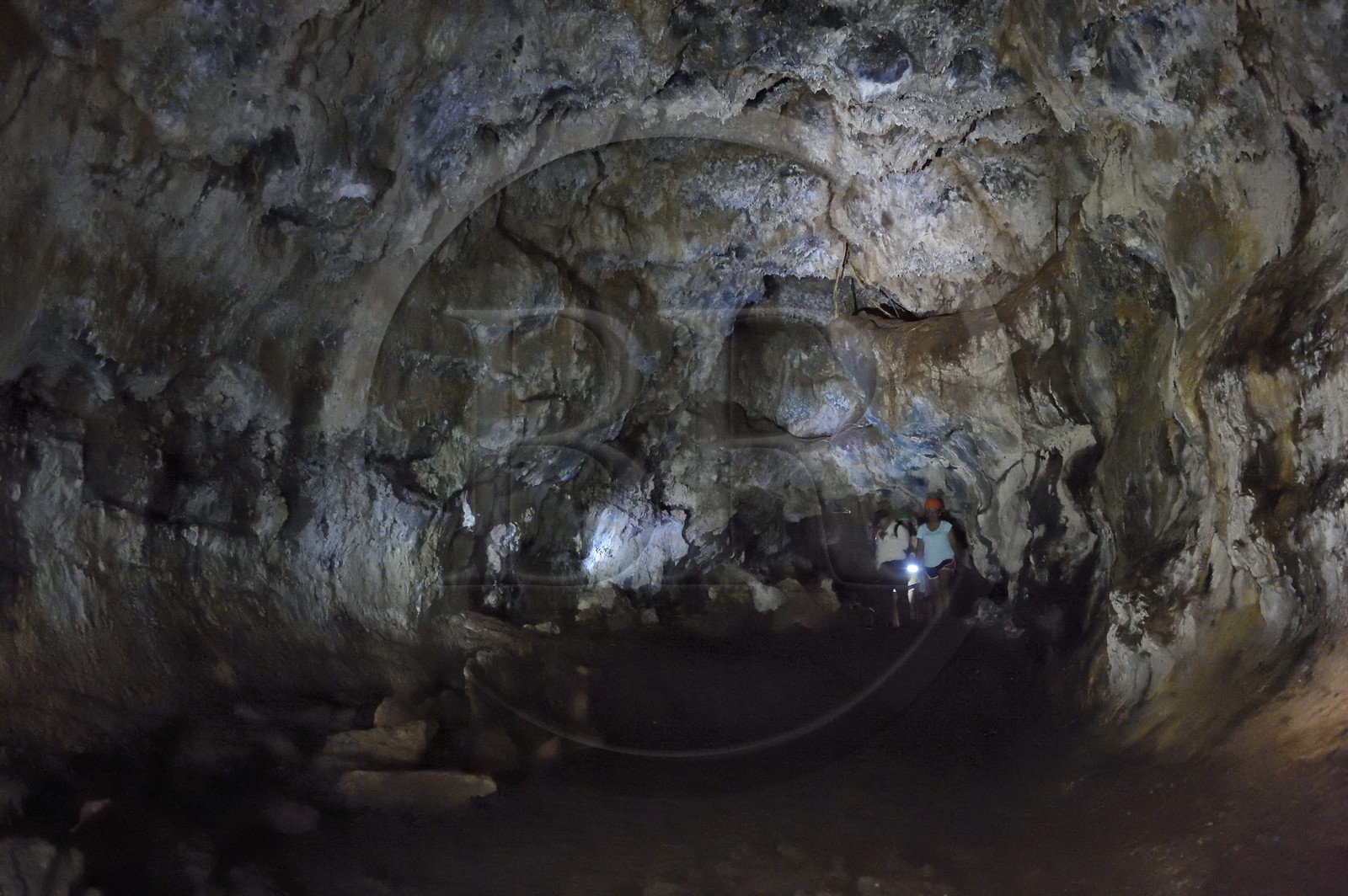 Nicaragua, Masaya, Parc national du Volcan Masaya (Parque Nacional Volcan Masaya), ancien tunnel de lave