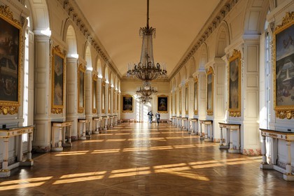 France, Yvelines, Chateau de Versailles, listed as World Heritage by UNESCO, the Grand Trianon, gallery exhibits 21 paintings of the Versailles Grove by Cotelle