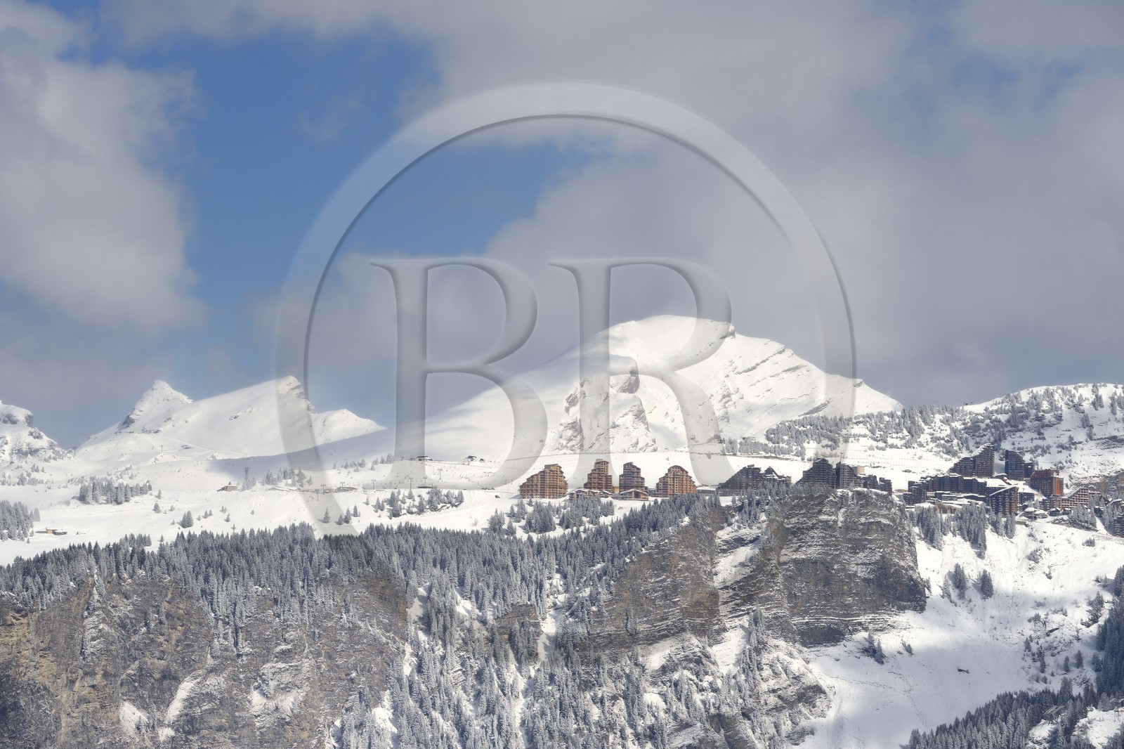 France, Haute-Savoie (74), Avoriaz sur les hauteurs de Morzine