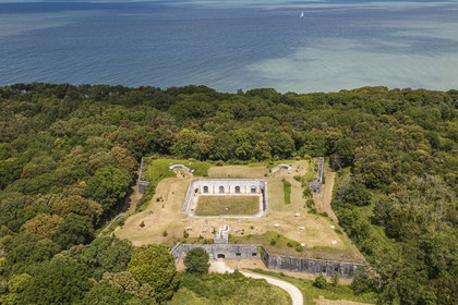 France, Charente-Maritime (17), Ile d'Aix, le Fort Liédot (vue aérienne)