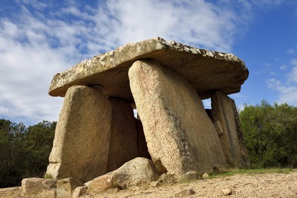 France, Corse du Sud, Sartene, archaeological site of Cauria, dolmen of Fontanaccia