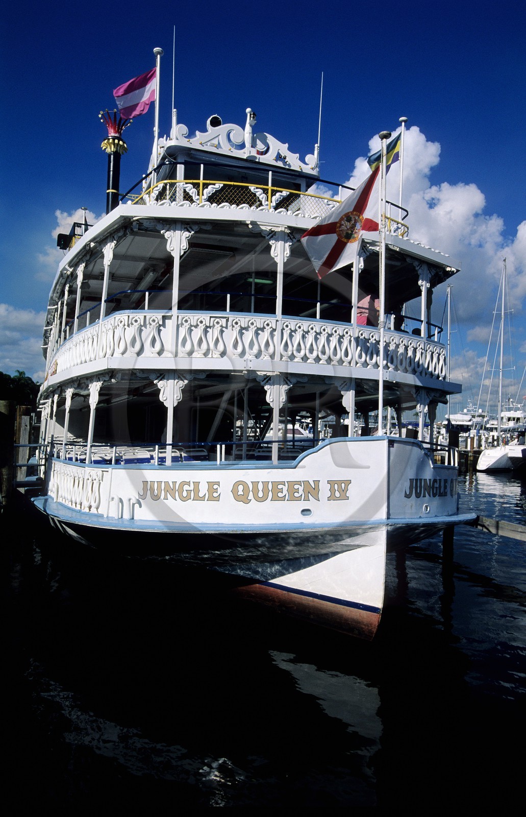 Etats-Unis, Floride, Fort Lauderdale, le Jungle Queen est le plus célèbre navire de croisière de la ville