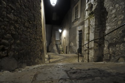 France, Loir et Cher, Blois, stairs from the castle to the old town