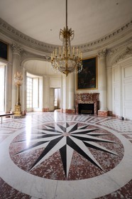 France, Yvelines, Chateau de Versailles, listed as World Heritage by UNESCO, the Grand Trianon, Round Drawing room
