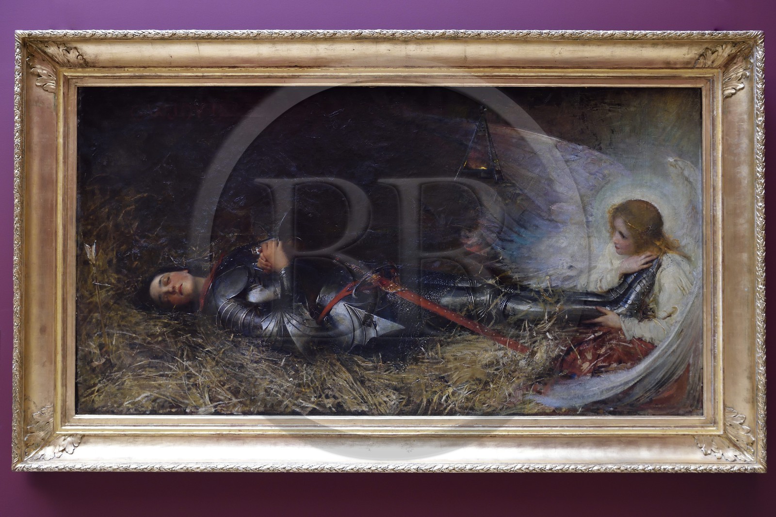 France, Seine-Maritime (76), Rouen, le musée des Beaux-Arts, le sommeil de Jeanne d'Arc par Georges William Joy, 1895