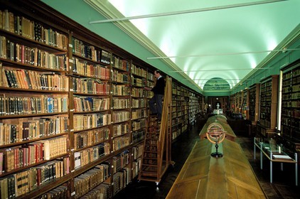 France, Sarthe, city of La Fleche, library of the national military school