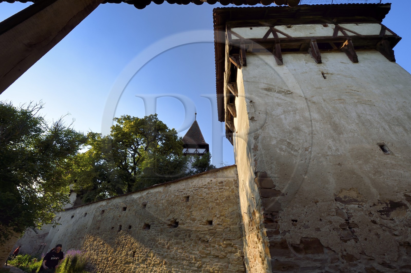 Roumanie, Transylvanie, Cincsor, église fortifiée du XIIIème siècle