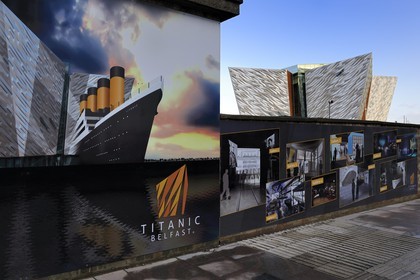 United Kingdom, Northern Ireland, Belfast, the new Titanic Quarter of Queen's Island, the Titanic Belfast Experience center