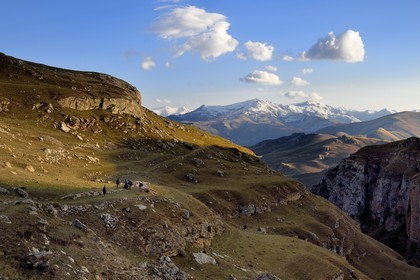 Azerbaïdjan, région de Quba (Guba), chaine de montagne du Grand Caucase, randonnée entre le village de Qalaxudat et de Giriz