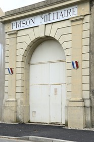 France, Rhône (69), Lyon, Mémorial Prison de Montluc, porte principale de la prison militaire