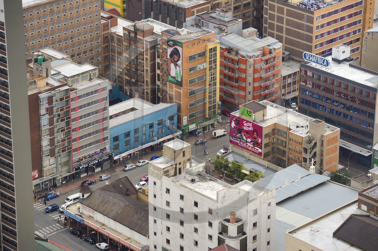 Afrique du Sud, province de Gauteng, Johannesburg, CBD (Central Business District), vue du centre ville depuis la tour du Carlton Center