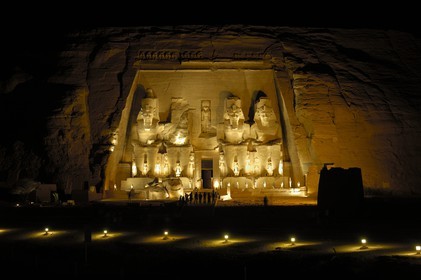 Egypt, Upper Egypt, Nubia, Abu Simbel, site listed as World Heritage by UNESCO, Ramesses II Temple
