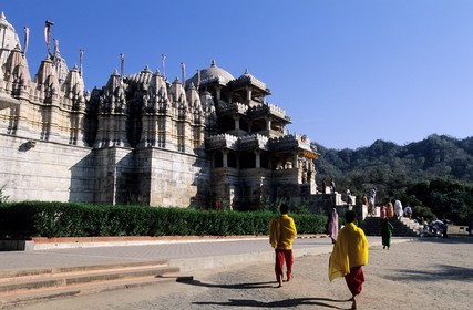 Inde, état du Rajasthan, Ranakpur, temple d'Adinatha qui est le plus grand sanctuaire jaïn de l'inde