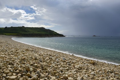 France, Finistere, Morlaix bay, Pointe de Diben, Le Guerzit beach