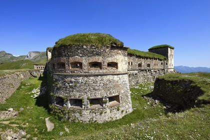 France, Alpes-Maritimes (06), le Fort Central au Col de Tende (1871m), fortifications construites par les Italiens en 1881