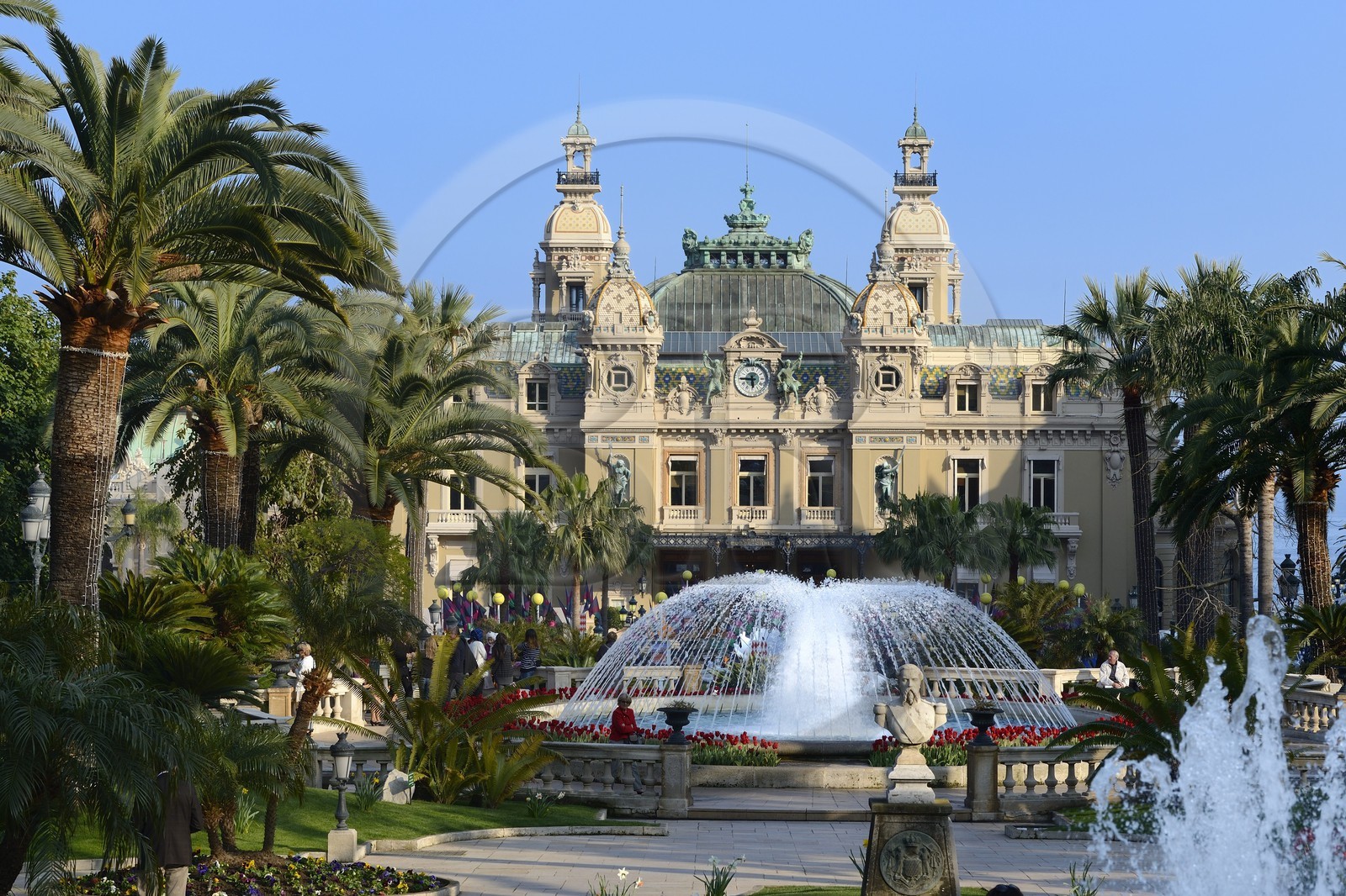 Principauté de Monaco, Monaco, Monte-Carlo, Société des Bains de Mer de Monaco, place du casino, le casino, Mention obligatoire : Société des Bains de Mer de Monaco