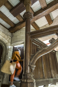 France, Loire Atlantique, Nantes, Bouffay district, Gothic manor of La Psallette (15th century)