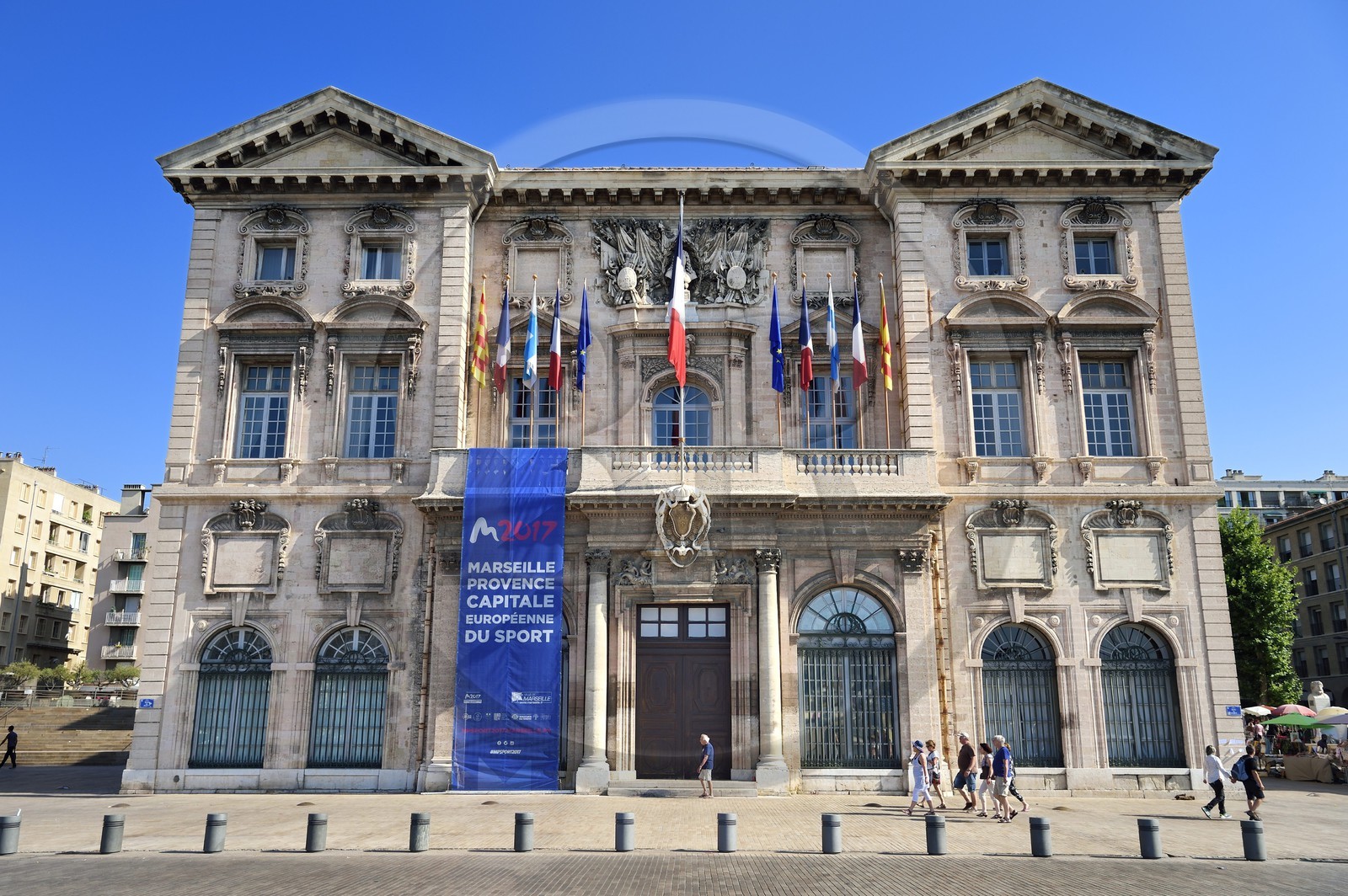 France, Bouches du Rhone, Marseille, the Vieux Port, the City Hall