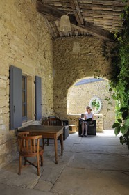 France, Gard, region of the Pays d'Uzege, luxury Bed and Breakfasts the Clos du Lethe in the hamlet St. Mediers in the village of Montaren and St. Mediers