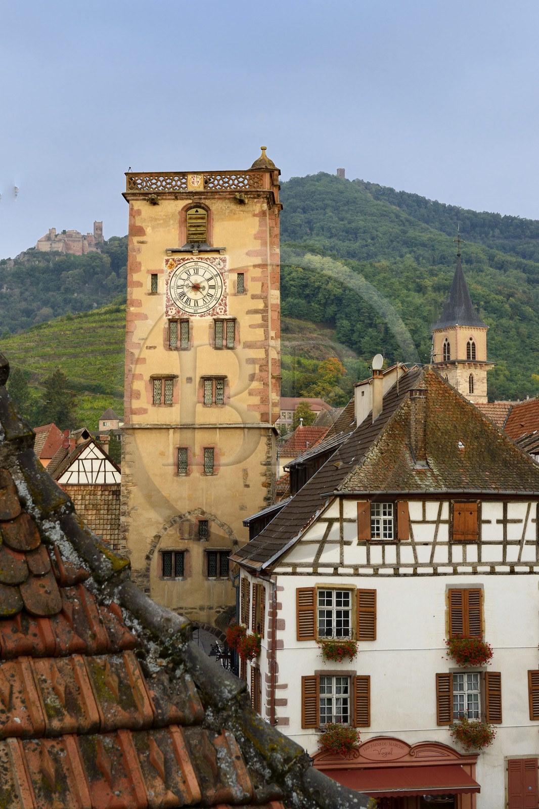 France, Haut-Rhin (68), Route des Vins d'Alsace, Ribeauvillé, la Tour des Bouchers du Moyen-Age