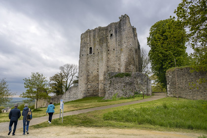 France, Vendée (85), Pouzauges, le chateau du 12ème siècle apporté en dot à Gilles de Rais par sa femme