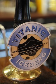 United Kingdom, Northern Ireland, Belfast, Cathedral Quarter, The John Hewitt pub, micro-brewery beers created in tribute to the Titanic and White Star