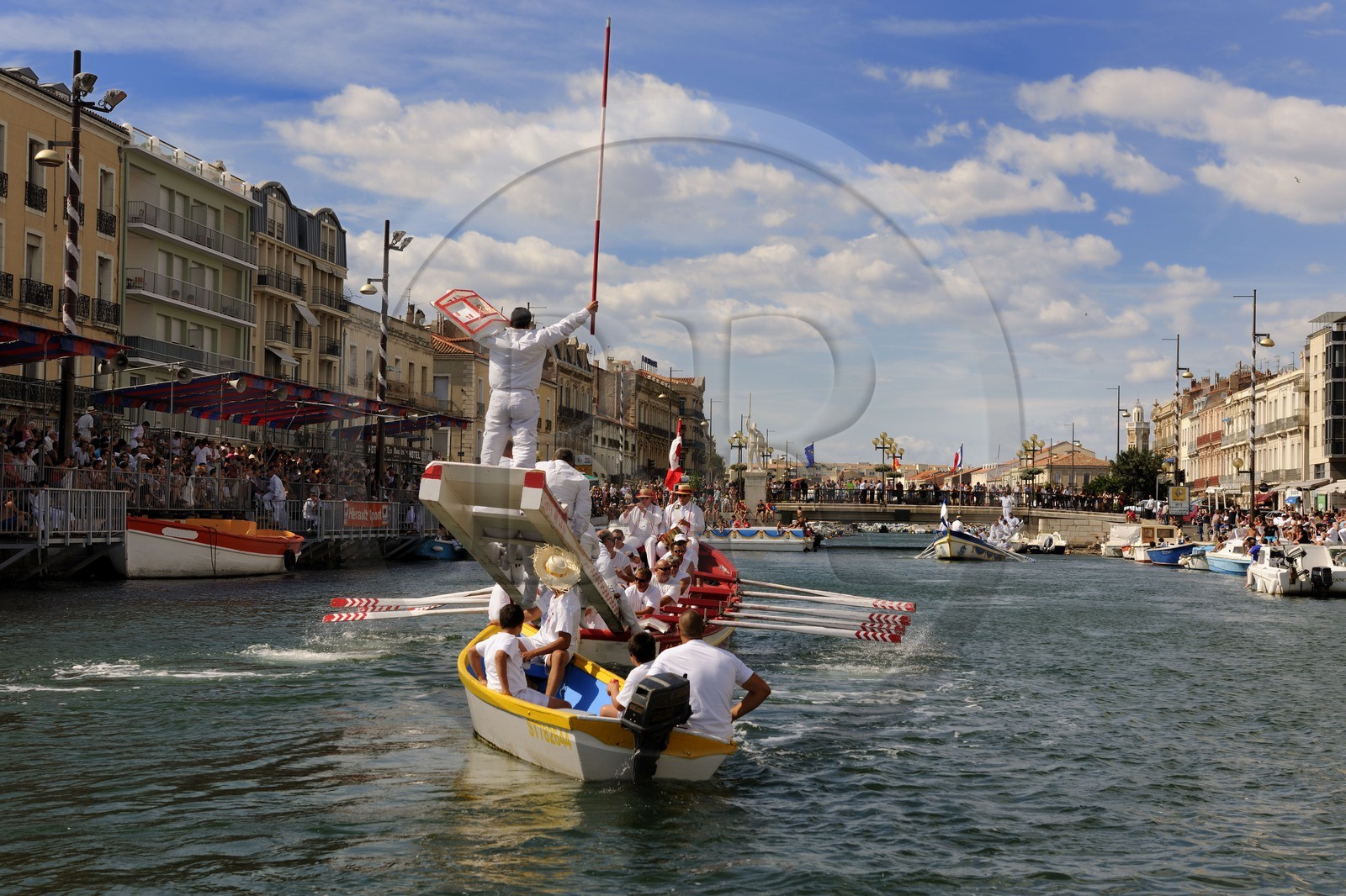 France, Hérault (34), Sète, canal Royal, fête de la Saint Louis, joutes sètoises