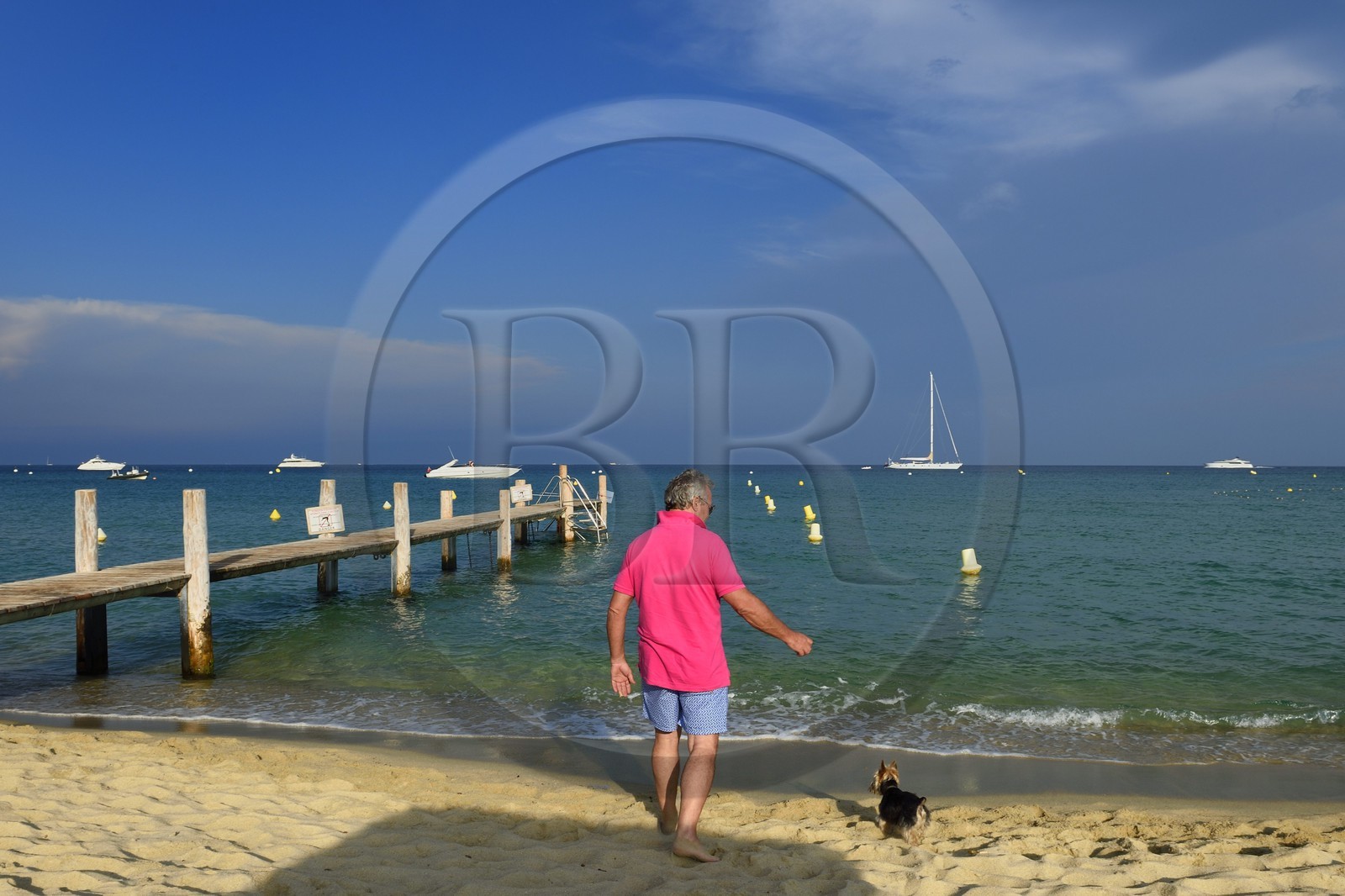 France, Var, Presqu'Ile de Saint-Tropez, Ramatuelle, Pampelonne beach