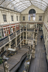 France, Loire Atlantique, Nantes, Graslin district, Passage Pommeray, shopping arcade from 1843 designed by architects Jean-Baptiste Buron and Hippolyte Durand Gasselin