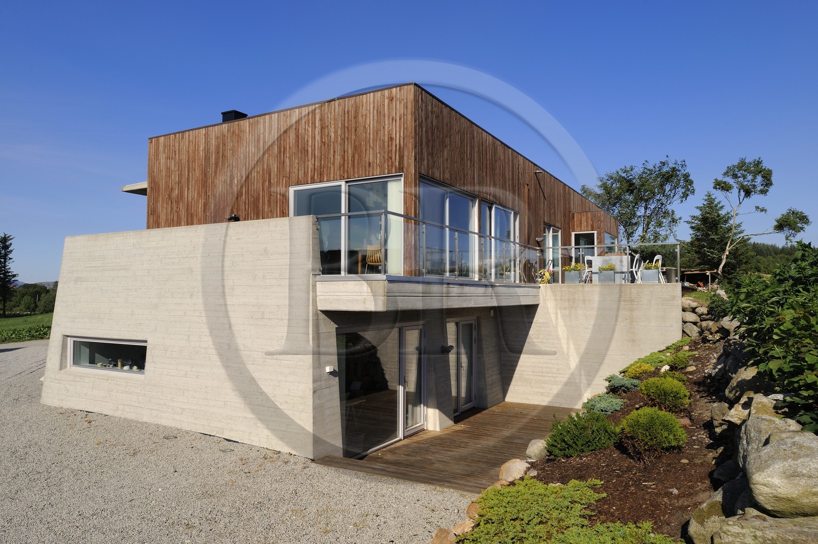 Norvège, Rogaland, région de Stavanger, maison du designer norvégien Jan Storksen