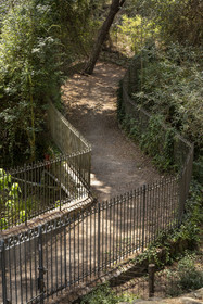 Italy, Liguria, Province of Imperia, Ventimiglia, Hanbury Botanical Garden, passage of the Roman road Via Aurelia (Via Julia Augusta in France)