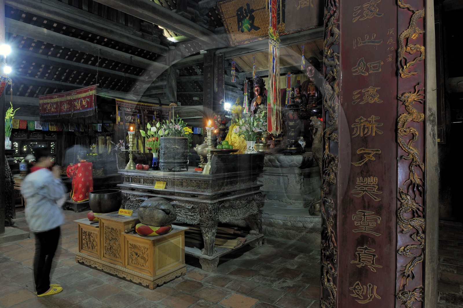Vietnam, province de Ha Tay, pagode Thay ou pagode du Maître