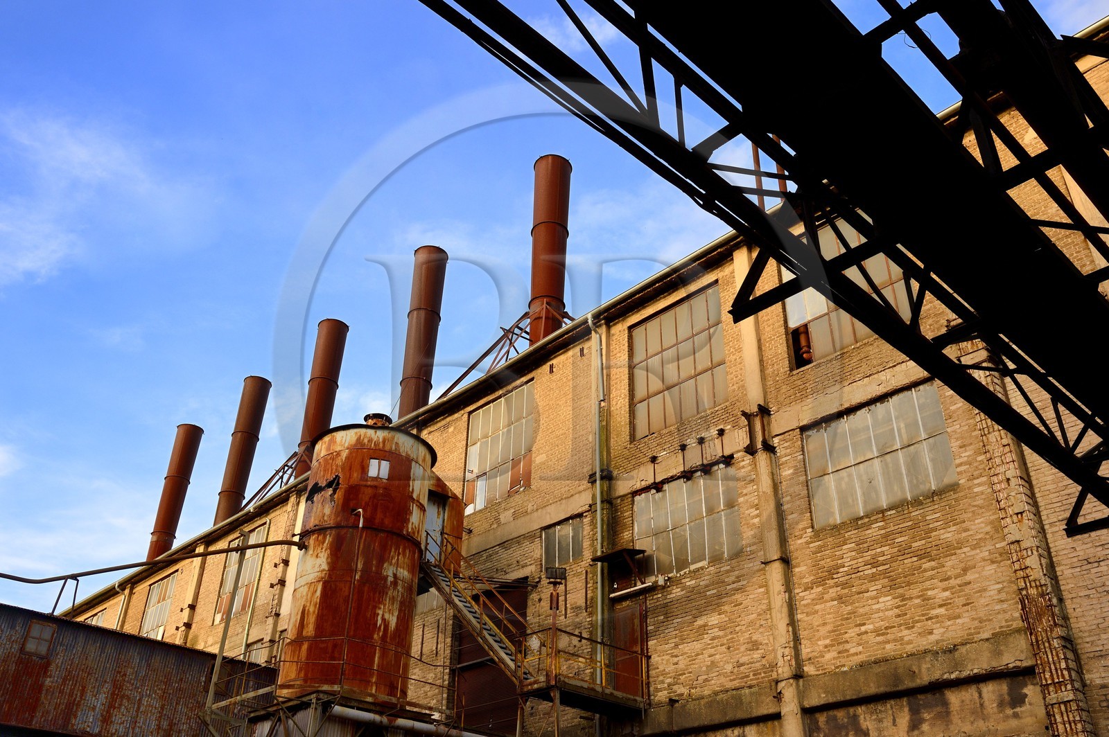 France, Moselle (57), Vallée de la Fensch, usine sidérurgique d'Uckange, Parc du Haut-fourneau U4