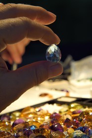 Sri Lanka, Sabaragamuwa Province, Ratnapura, Jem Bank, semi-precious stones (Sapphire, Ruby, Aquamarine, topaz, Amethyst, Garnet ...)