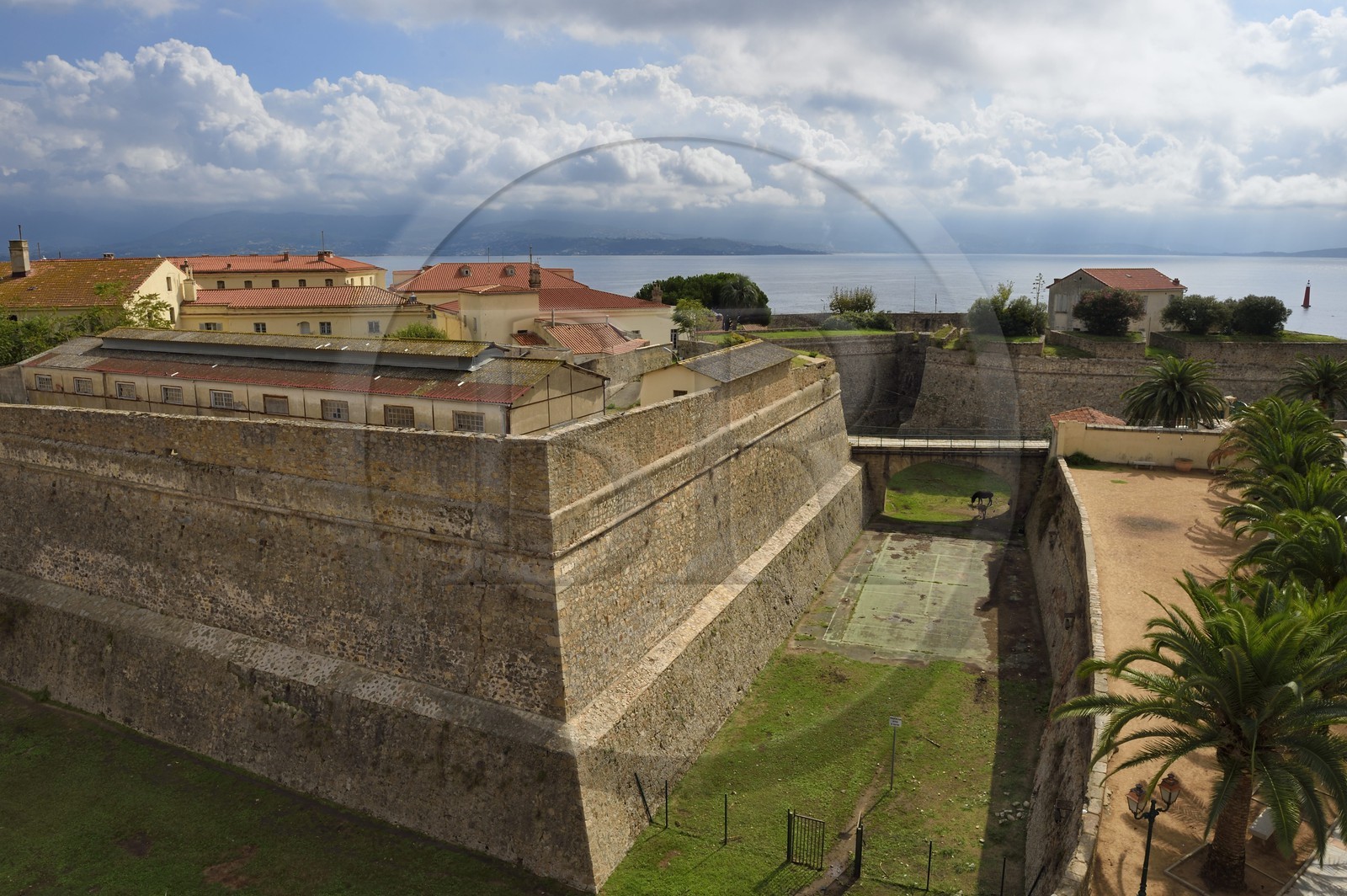France, Corse-du-Sud (2A), Ajaccio, la Citadelle Miollis dans la vieille ville