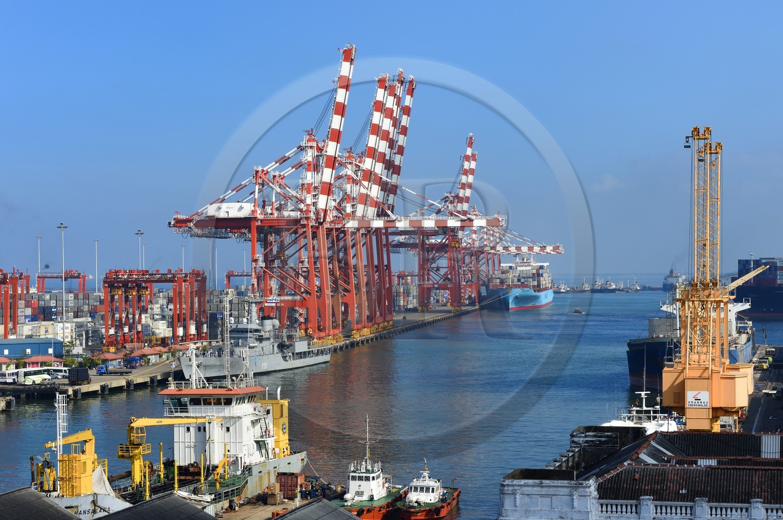 Sri Lanka, province de l'ouest, district de Colombo, Colombo, le port de commerce