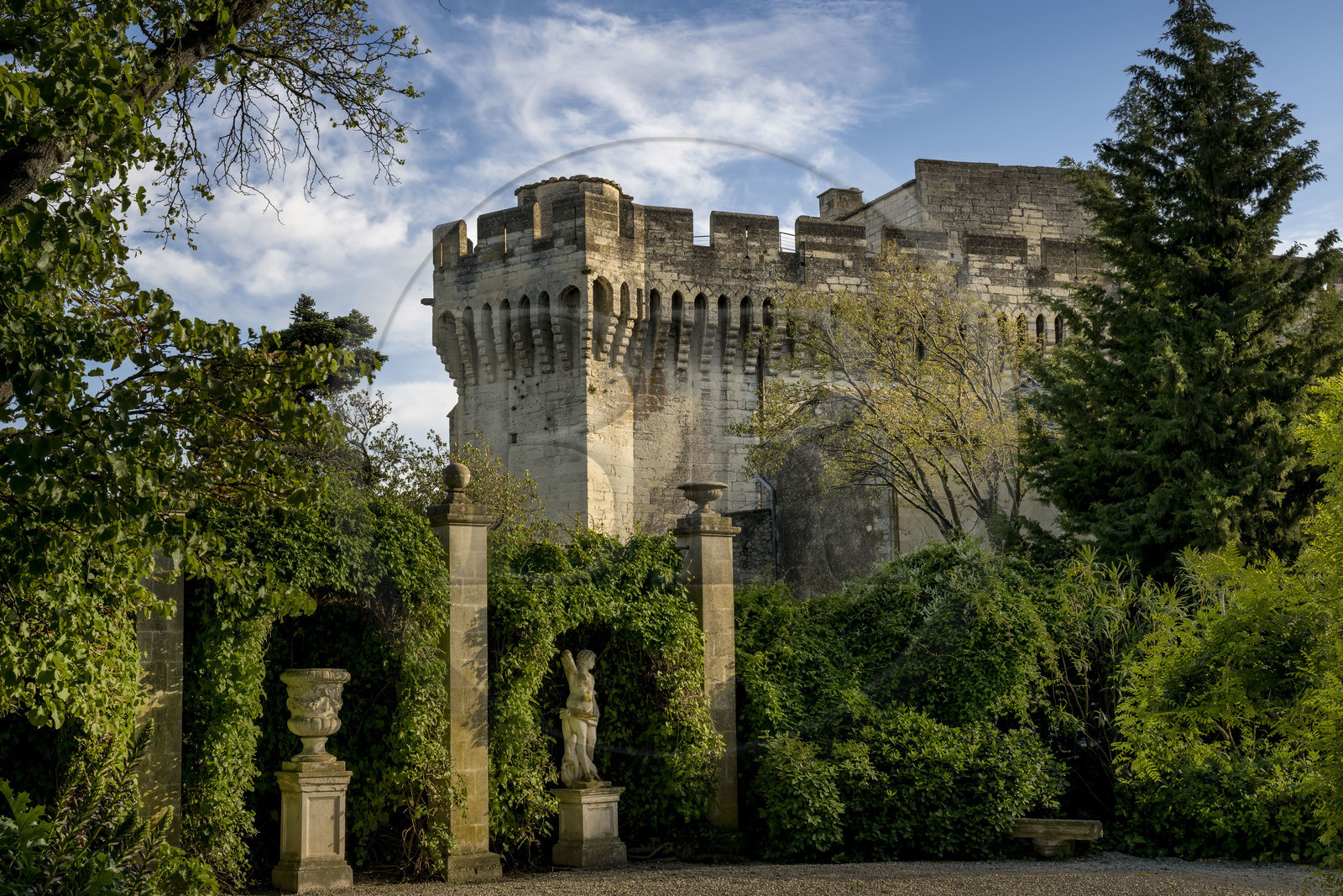 France (30), Gard, Villeneuve-lès-Avignon, Fort Saint André et ses remparts
