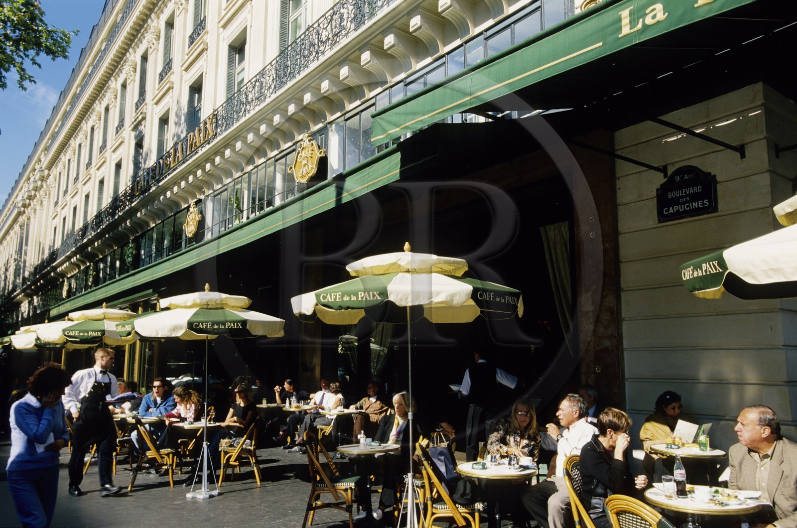 France, Paris (75), Café de la Paix, boulevard des Capucines et place de l' Opéra