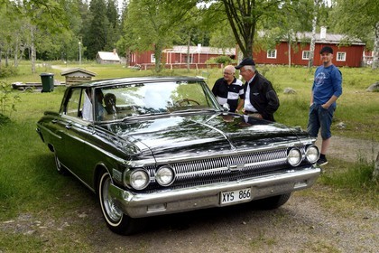 Sweden, Vasterbotten County, Umea, old vintage cars meeting in Gammlia park, Mercury