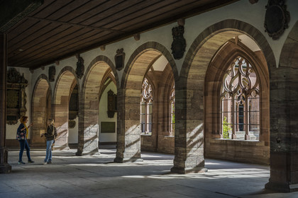 Switzerland, Basel, the Minster or Protestant Cathedral of Our Lady of Basel (Munster), the cloister