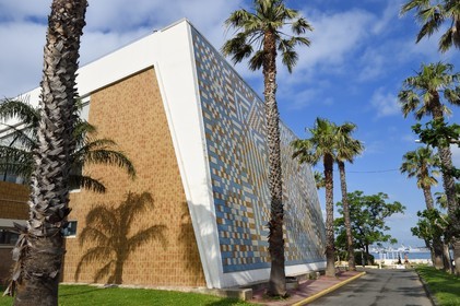 France, Var, Toulon, the commercial port pool (1970-1972) by architect Alfred Ludovic Henry