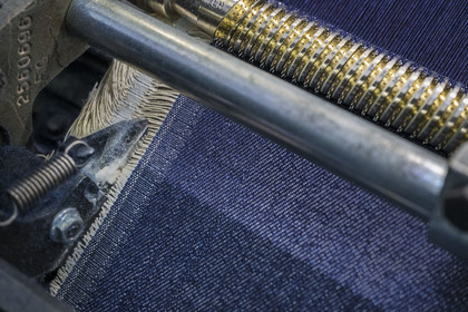 France, Gard, Nimes, Guillaume Sagot, founder of the Atelier de Nîmes which relaunched the manufacture of traditional denim fabrics