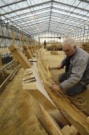 France, Charente-Maritime (17), Rochefort, le quartier de l'Arsenal, chantier de l'Hermione
