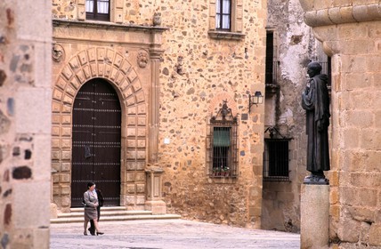 Spain, Estremadura, Caceres, Plaza de St Maria in the old town