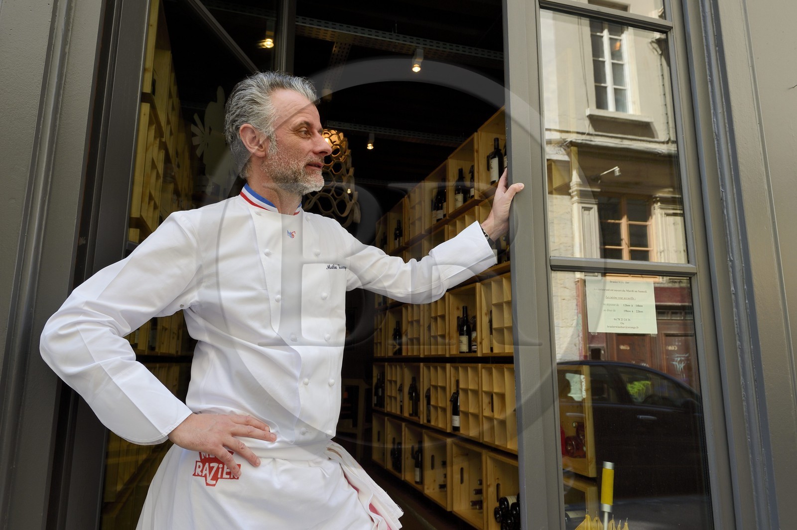 France, Rhône (69), Lyon, restaurant de la Mère Brazier fondé en 1921 par Eugénie Brazier, Mathieu Viannay Chef doublement étoilé au guide Michelin France, Rhône (69), Lyon, restaurant de la Mère Brazier fondé en 1921 par Eugénie Brazier, Mathieu Viannay Chef doublement étoilé au guide Michelin