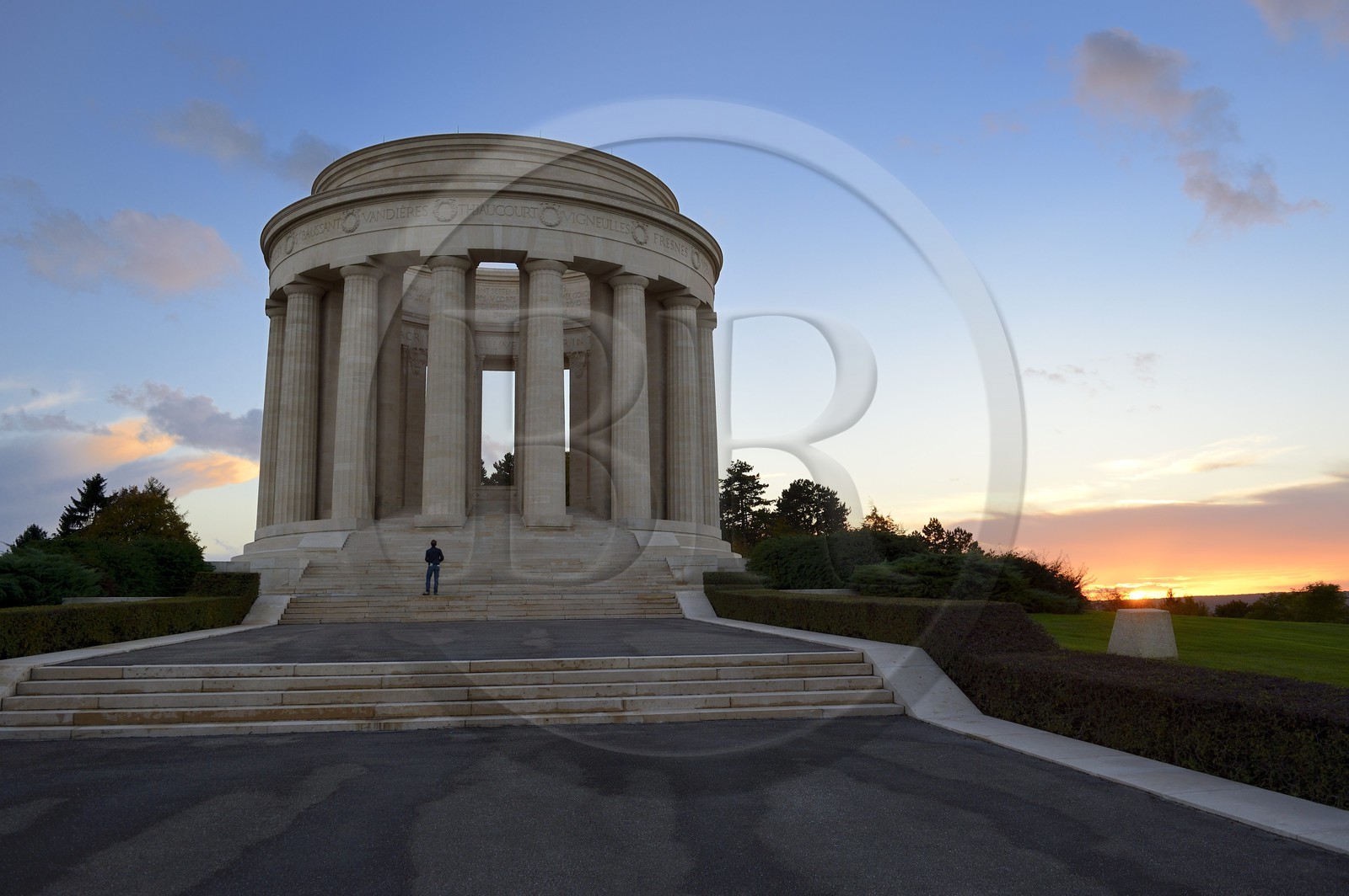 France, Meuse (55), Parc régional de Lorraine, Cotes de Meuse, Monument américain de la Butte de Montsec commémorant les offensives menées par l'armée américaine sur le saillant de Saint-Mihiel lors de la Première Guerre mondiale