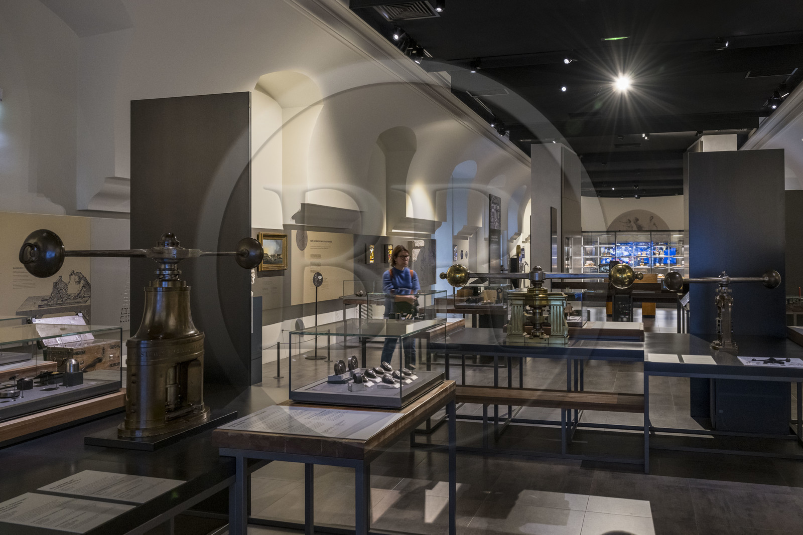 France, Paris (75), le musée de la Monnaie de Paris, balancier pour la frappe des pièces