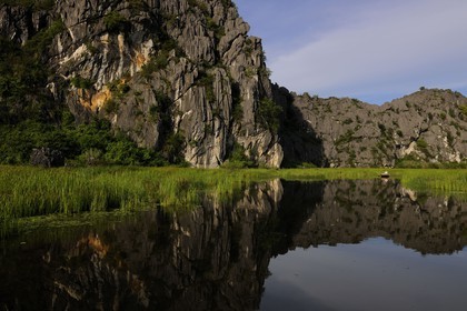 Vietnam, Ninh Binh province nicknamed Inland Halong Bay, Van Long Nature Reserve