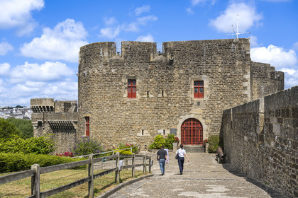 France, Finistère, Brest, the castle which houses the national maritime museum